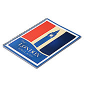 Bezoek Londen, Engeland Notitieboek (Linkerzijde)