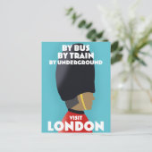 Bezoek Londen Kunstprint. Briefkaart (Staand voorkant)