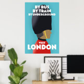 Bezoek Londen Kunstprint. Poster (Thuiskantoor)