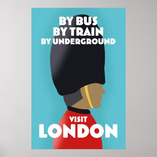 Bezoek Londen Kunstprint. Poster (Voorkant)