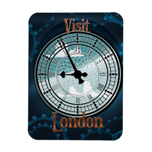 Bezoek Londen Victoriaanse reisposter Magneet (Verticaal)