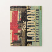 Bezoek Londen vintage poster Legpuzzel (Verticaal)