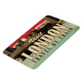 Bezoek Londen vintage poster Magneet (Linkerzijde)