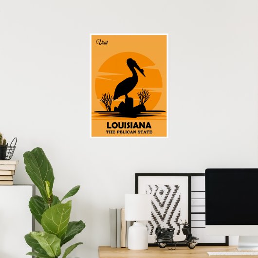 Bezoek Louisiana, De Pelikaanstaat, Poster (Thuiskantoor)