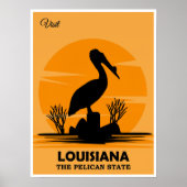Bezoek Louisiana, De Pelikaanstaat, Poster (Voorkant)