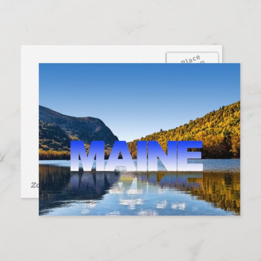 Bezoek Maine Briefkaart (Voorkant / Achterkant)