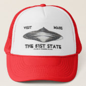 Bezoek Mars, de 51e staat Trucker Pet (Voorkant)