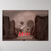 Bezoek Mars Vintage Poster (Voorkant)