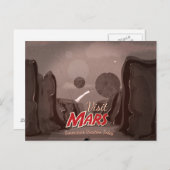 Bezoek Mars Vintage Poster Briefkaart (Voorkant / Achterkant)