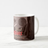 Bezoek Mars Vintage Poster Koffiemok (Voorkant rechts)