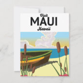 Bezoek Maui Hawaii toerisme poster (Achterkant)