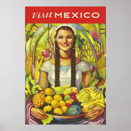 Bezoek Mexico Poster