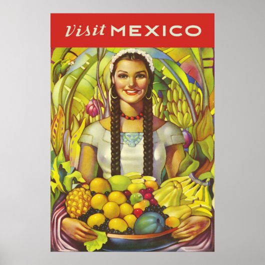 Bezoek Mexico Poster (Voorkant)