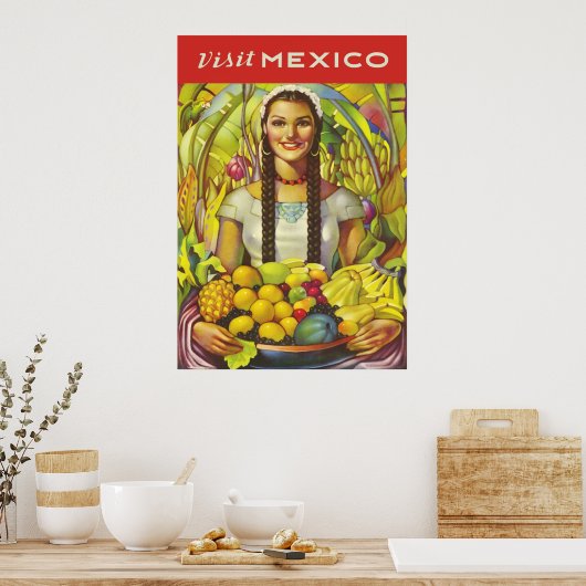 Bezoek Mexico Poster (Keuken)