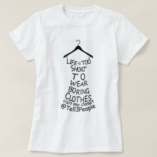 Bezoek mijn Kast Womens White T-shirt (Design voorkant)