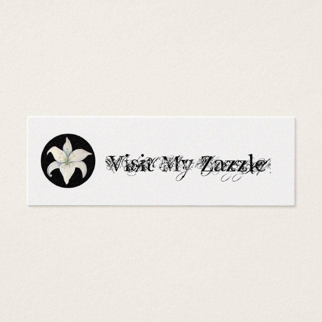 Bezoek mijn Zazzle Mini Visitekaartjes (Voorkant)