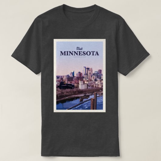 Bezoek Minnesota T-shirt (Design voorkant)