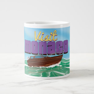Bezoek Monaco Reisposter Grote Koffiekop
