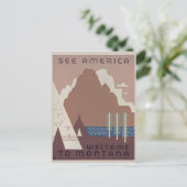 Bezoek Montana America  Briefkaart (Staand voorkant)