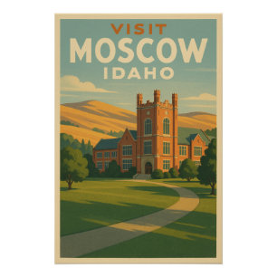 Bezoek Moscow, Idaho reis 2026 Perfect Poster