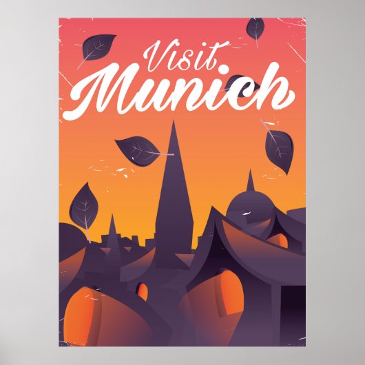 Bezoek München Duitsland reisposter Poster (Voorkant)
