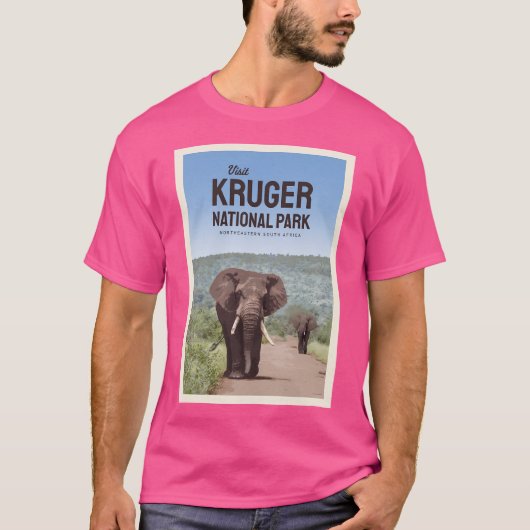 Bezoek Nationaal Park Kruger T-shirt (Voorkant)