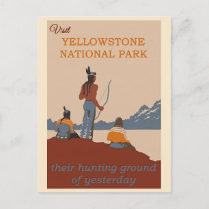 bezoek Nationaal Park Yellowstone Briefkaart