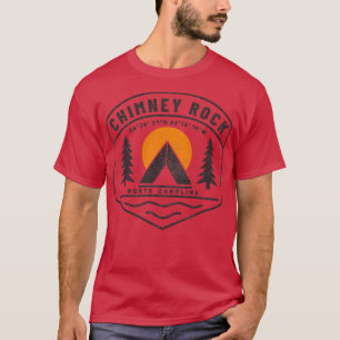 Bezoek NC Mountain Cities Chimney Rock NC T-shirt