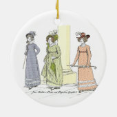 Bezoek Netherfield Jane Austen Pride en Prejudice Keramisch Ornament (Achterkant)