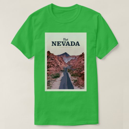 Bezoek Nevada T-shirt (Design voorkant)