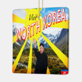 Bezoek Noord-Korea Keramisch Ornament (Links)