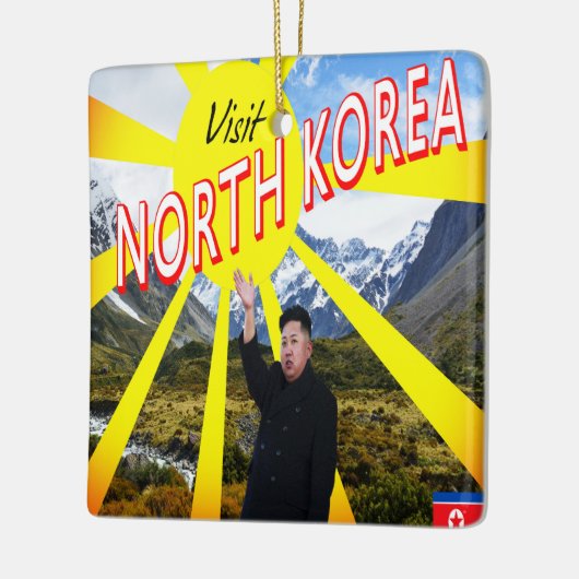 Bezoek Noord-Korea Keramisch Ornament (Links)