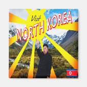 Bezoek Noord-Korea Magneet (Voorkant)