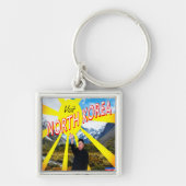 Bezoek Noord-Korea Sleutelhanger (Voorkant)