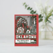 Bezoek Oklahoma OK USA  Briefkaart (Staand voorkant)