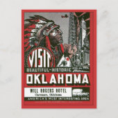 Bezoek Oklahoma OK USA  Briefkaart (Voorkant)
