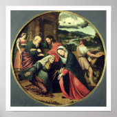 Bezoek (olie op het paneel) 2 poster (Voorkant)