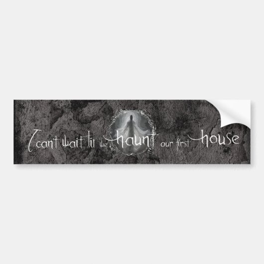 Bezoek ons eerste huis bumpersticker (Voorkant)
