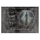 Bezoek onze eerste huis bruiloft snijplank (Voorkant)