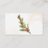 Bezoek onze website kerstcadeaukaart voor bruiloft plaatskaartje (Achterkant)