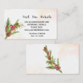 Bezoek onze website kerstcadeaukaart voor bruiloft plaatskaartje (Voorkant / Achterkant)