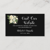 Bezoek onze website Wedding Insert Card Plaatskaartje (Voorkant)