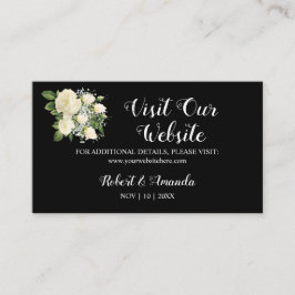 Bezoek onze website Wedding Insert Card Plaatskaartje