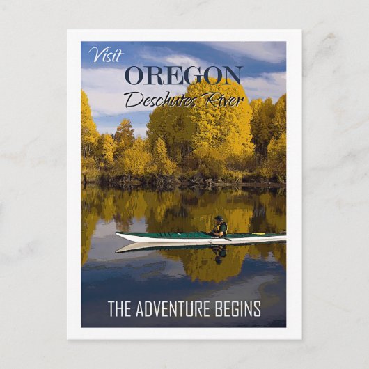 Bezoek Oregon, Deschutes River, Briefkaart (Voorkant)