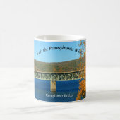 Bezoek PA Wilds Picturesque Souvenir Casey Bridge Koffiemok (Center)