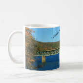 Bezoek PA Wilds Picturesque Souvenir Casey Bridge Koffiemok (Links)