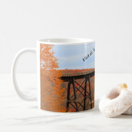Bezoek PA Wilds Picturesque Souvenir Kinzua Bridge Koffiemok
