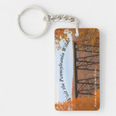 Bezoek PA Wilds Picturesque Souvenir Kinzua Bridge Sleutelhanger (Voorkant)