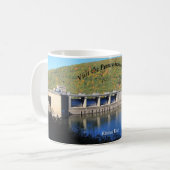 Bezoek PA Wilds Picturesque Souvenir Kinzua Dam Koffiemok (Voorkant links)