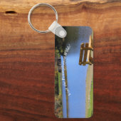 Bezoek PA Wilds Picturesque Souvenir Twin Lakes AN Sleutelhanger (Voorkant)